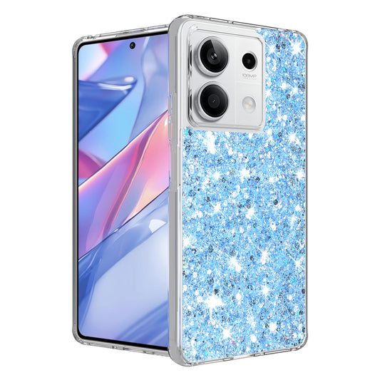 Pouzdro pro Xiaomi Redmi Note 13 5G, Techsuit, Třpytivý Glitter, Modré