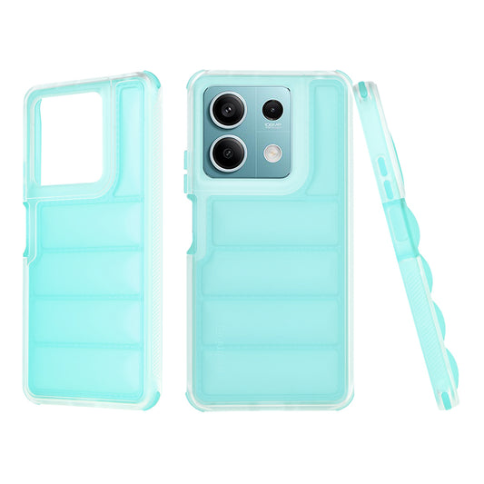 Pouzdro pro Xiaomi Redmi Note 13 5G, Techsuit, Wave Shield, Tyrkysové