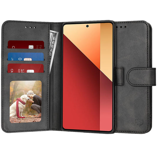 Pouzdro pro Xiaomi Redmi Note 13 Pro 4G / Poco M6 Pro 4G, Techsuit, Diary Book, Černé