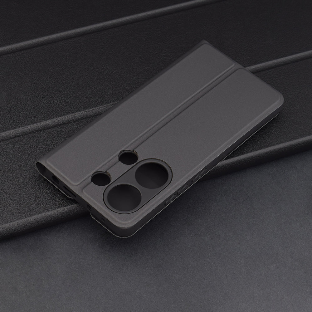 Pouzdro pro Xiaomi Redmi Note 13 Pro 4G / Poco M6 Pro 4G, Techsuit, Magskin Book, Černé