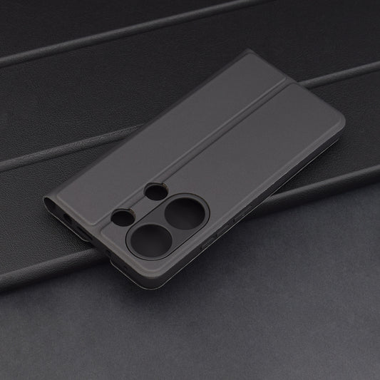 Pouzdro pro Xiaomi Redmi Note 13 Pro 4G / Poco M6 Pro 4G, Techsuit, Magskin Book, Černé