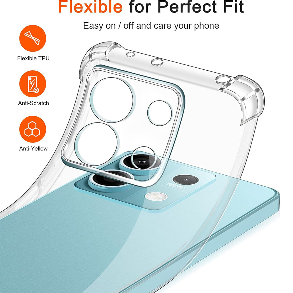 Pouzdro pro Xiaomi Redmi Note 13 Pro 4G / Poco M6 Pro 4G, Techsuit, Odolné proti nárazům, Průhledné
