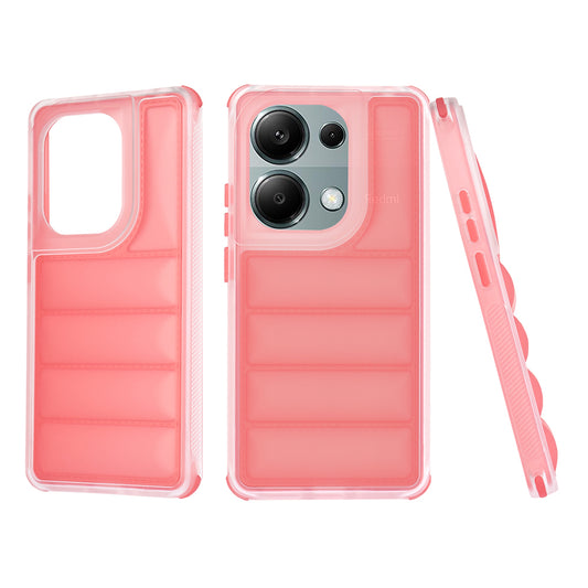 Pouzdro pro Xiaomi Redmi Note 13 Pro 4G / Poco M6 Pro 4G, Techsuit, Wave Shield, červené