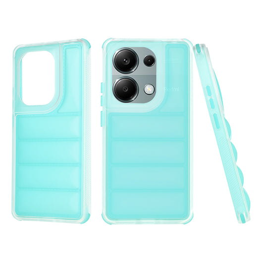 Pouzdro pro Xiaomi Redmi Note 13 Pro 4G / Poco M6 Pro 4G, Techsuit, Wave Shield, Tyrkysové