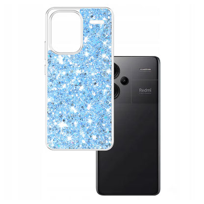 Pouzdro pro Xiaomi Redmi Note 13 Pro+, Techsuit, Třpytivý třpyt, Modrá