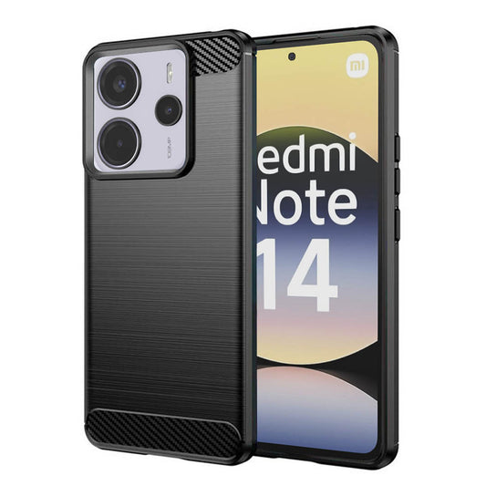 Pouzdro pro Xiaomi Redmi Note 14 4G (Regionální), Techsuit, Carbon, Černé