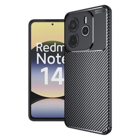 Pouzdro pro Xiaomi Redmi Note 14 4G (Regionální), Techsuit, CarbonFiber, Černé