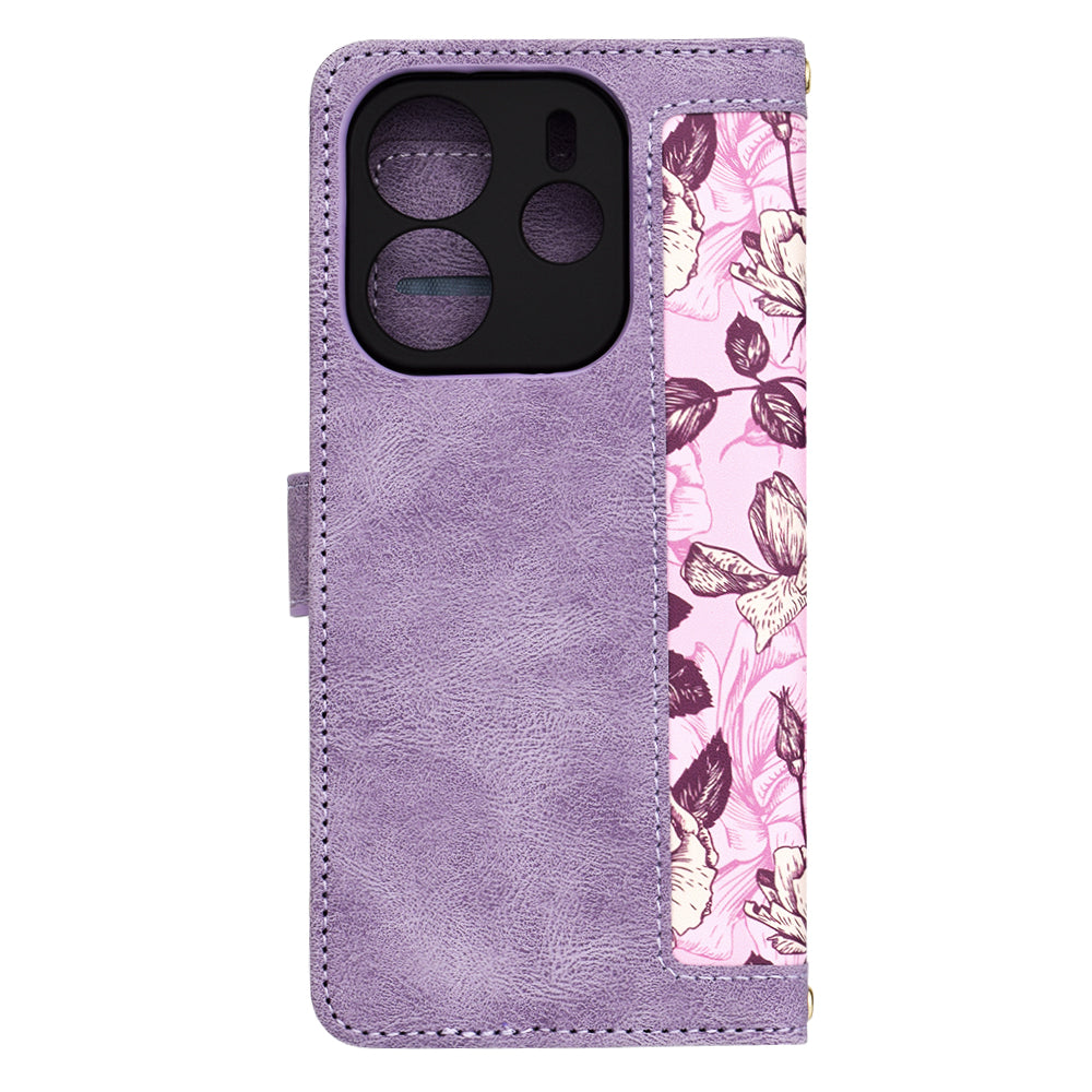 Pouzdro pro Xiaomi Redmi Note 14 4G (Regionální), Techsuit, FlipCraft, Fialové
