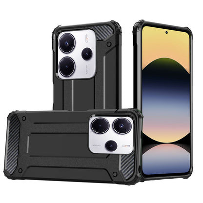 Pouzdro pro Xiaomi Redmi Note 14 4G (Regionální), Techsuit, Hybrid Armor, Černé
