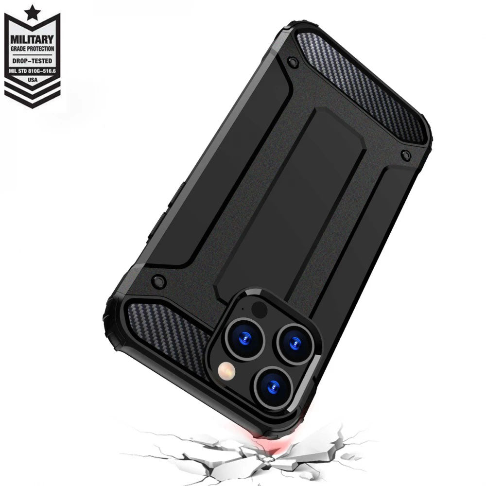 Pouzdro pro Xiaomi Redmi Note 14 4G (Regionální), Techsuit, Hybrid Armor, Černé