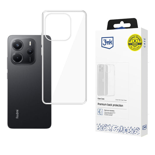 Pouzdro pro Xiaomi Redmi Note 14 4G (Standard), 3MK, Clear, Průhledné