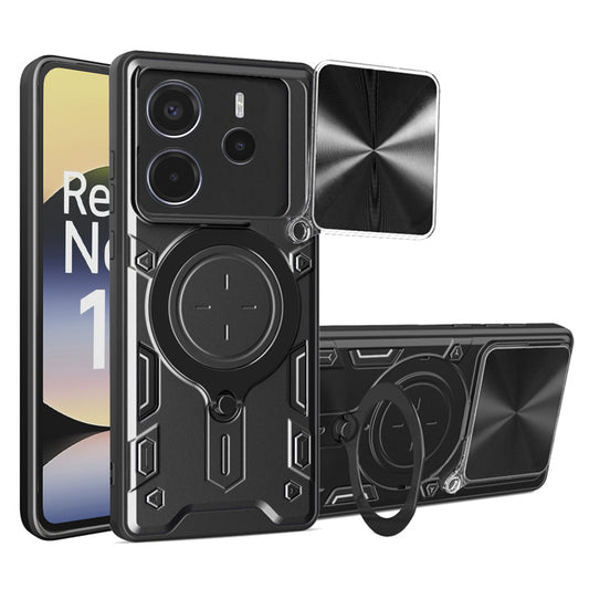 Pouzdro pro Xiaomi Redmi Note 14 4G (Standard), Techsuit, CamGuard Pro, Černé