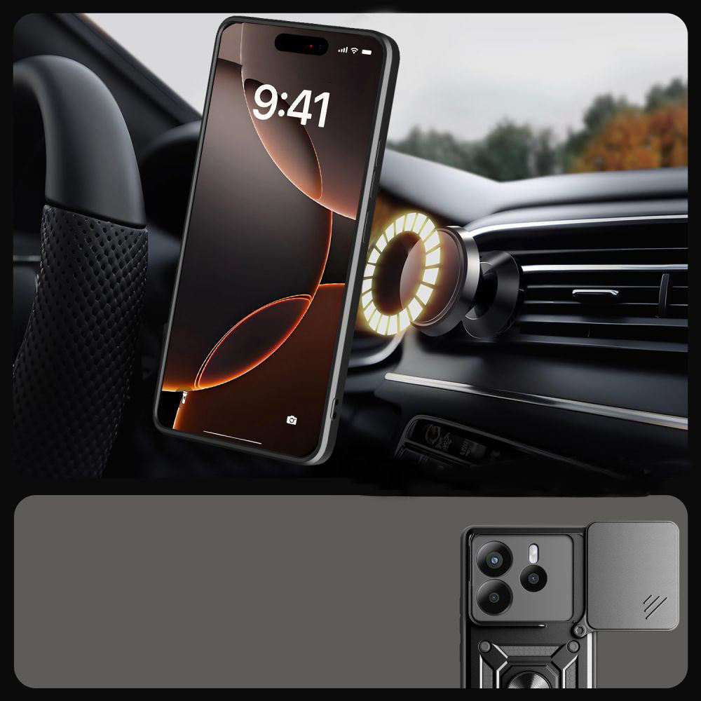 Pouzdro pro Xiaomi Redmi Note 14 4G (Standard), Techsuit, CamShield, Modré
