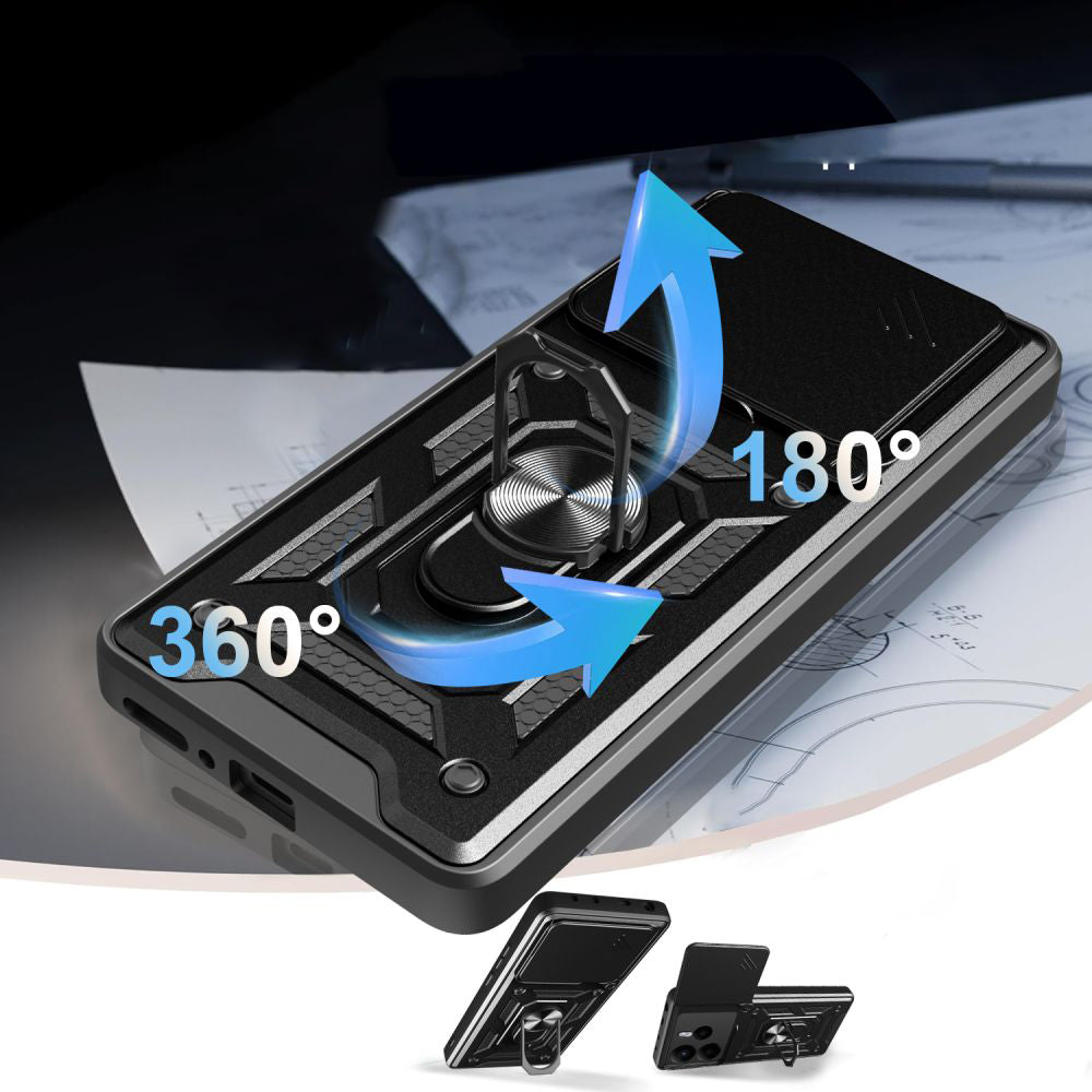 Pouzdro pro Xiaomi Redmi Note 14 4G (Standard), Techsuit, CamShield, Modré