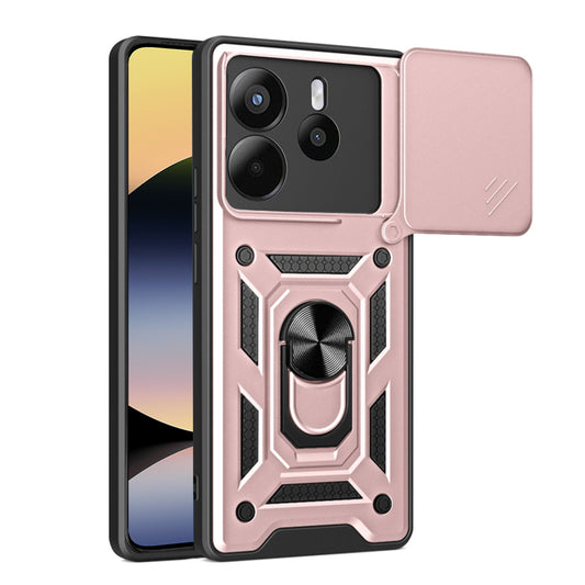 Pouzdro pro Xiaomi Redmi Note 14 4G (Standard), Techsuit, CamShield, růžové