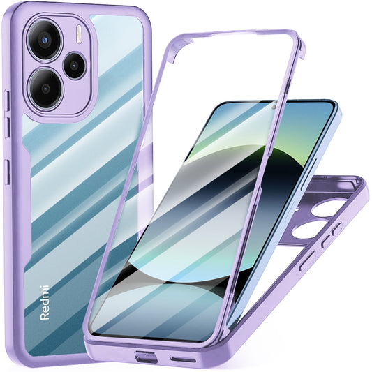 Pouzdro pro Xiaomi Redmi Note 14 4G (Standard), Techsuit, ColorVerse 360, Fialová