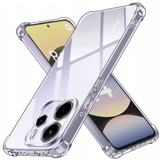 Pouzdro pro Xiaomi Redmi Note 14 4G (Standard), Techsuit, nárazuvzdorné průhledné, transparentní