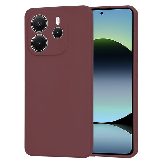 Pouzdro pro Xiaomi Redmi Note 14 4G (Standard), Techsuit, SoftFlex, Tmavě červená