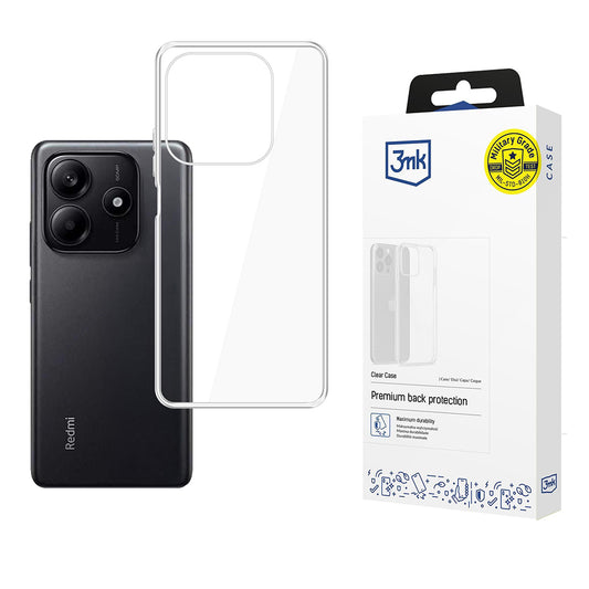Pouzdro pro Xiaomi Redmi Note 14 5G, 3MK, Clear, Průhledné