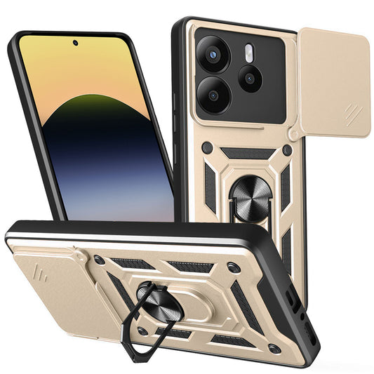 Pouzdro pro Xiaomi Redmi Note 14 5G, Techsuit, CamShield, Zlaté