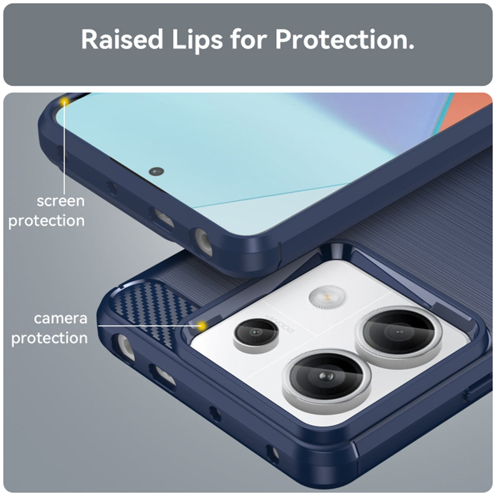 Pouzdro pro Xiaomi Redmi Note 14 5G, Techsuit, Carbon, Černé