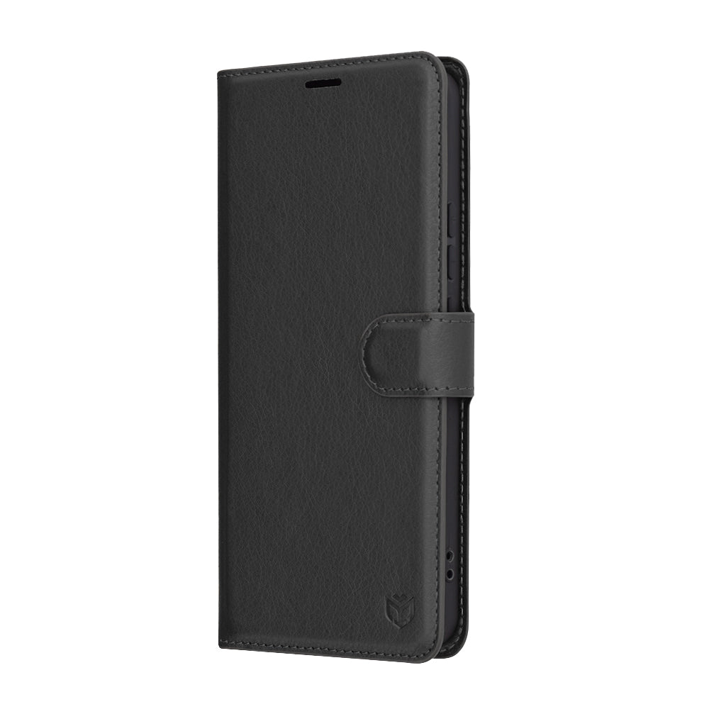 Pouzdro pro Xiaomi Redmi Note 14 5G, Techsuit, kožené folio, černé