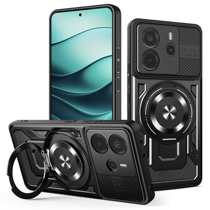 Pouzdro pro Xiaomi Redmi Note 14 5G, Techsuit, RuggedCam, Černé