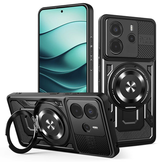Pouzdro pro Xiaomi Redmi Note 14 5G, Techsuit, RuggedCam, Černé
