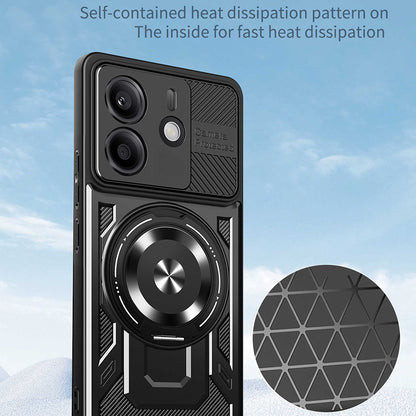 Pouzdro pro Xiaomi Redmi Note 14 5G, Techsuit, RuggedCam, Černé