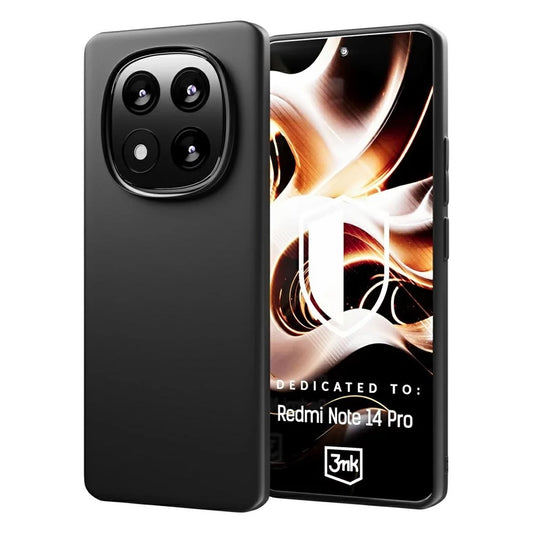 Pouzdro pro Xiaomi Redmi Note 14 Pro 4G, 3MK, Černá matná