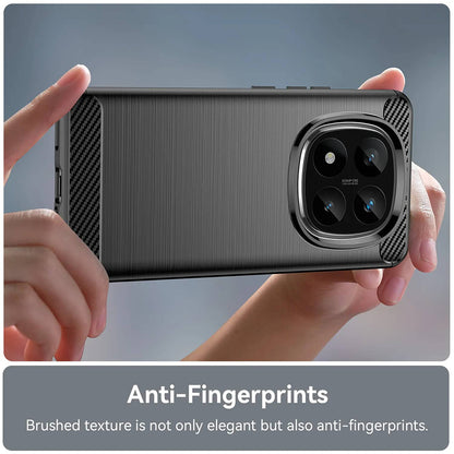 Pouzdro pro Xiaomi Redmi Note 14 Pro 4G, Techsuit, Carbon, Modrá