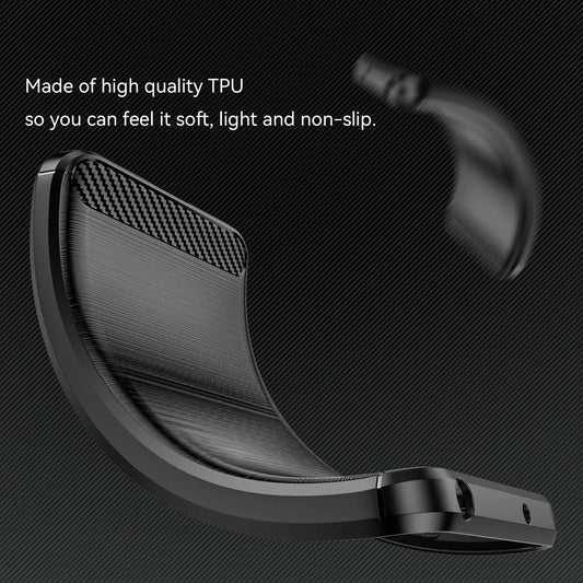 Pouzdro pro Xiaomi Redmi Note 14 Pro 4G, Techsuit, Carbon, Černé