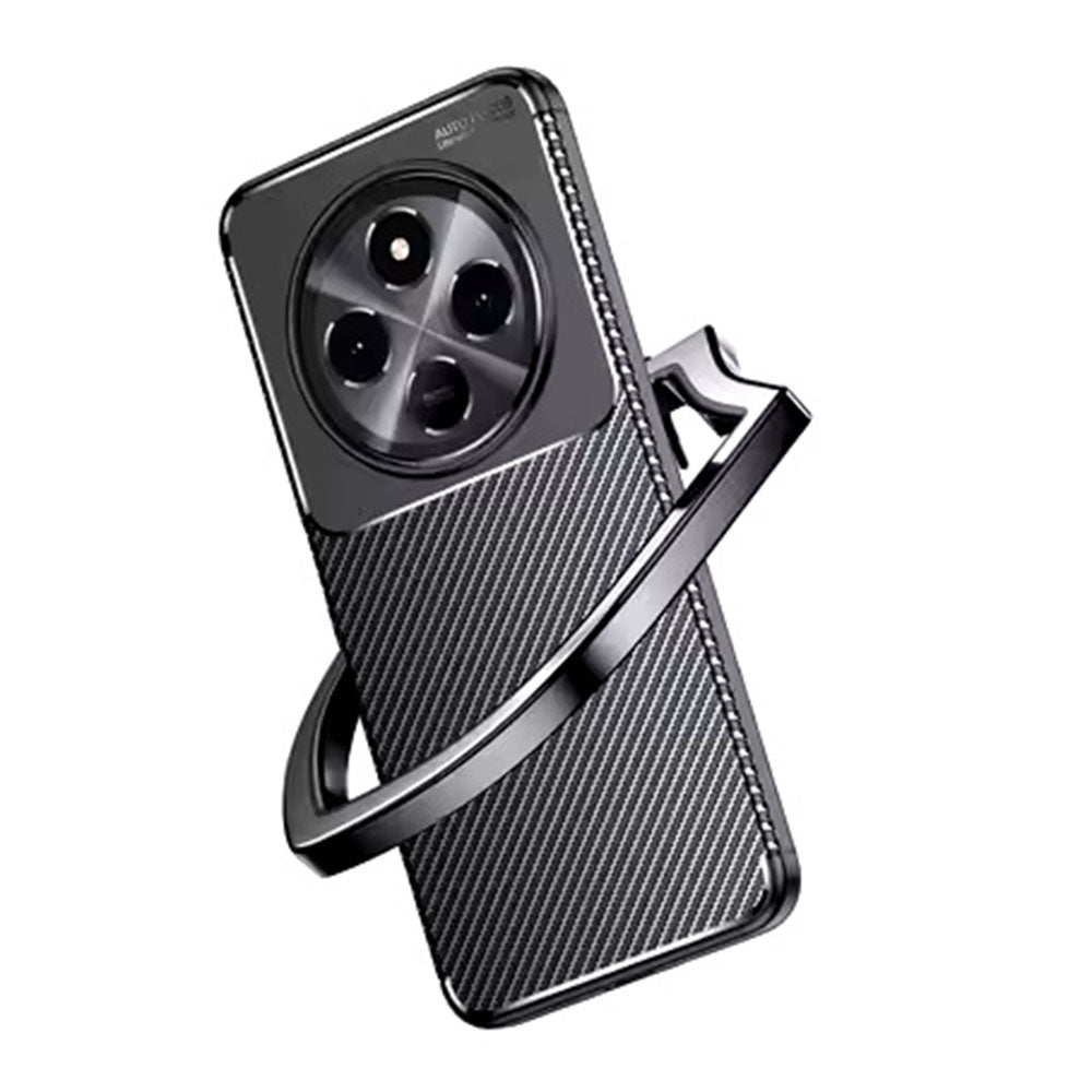 Pouzdro pro Xiaomi Redmi Note 14 Pro 4G, Techsuit, CarbonFiber, Černá
