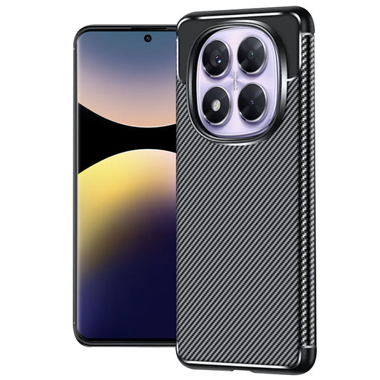 Pouzdro pro Xiaomi Redmi Note 14 Pro+ 5G / Note 14 Pro 5G / Poco X7, Techsuit, CarbonFiber, Černé