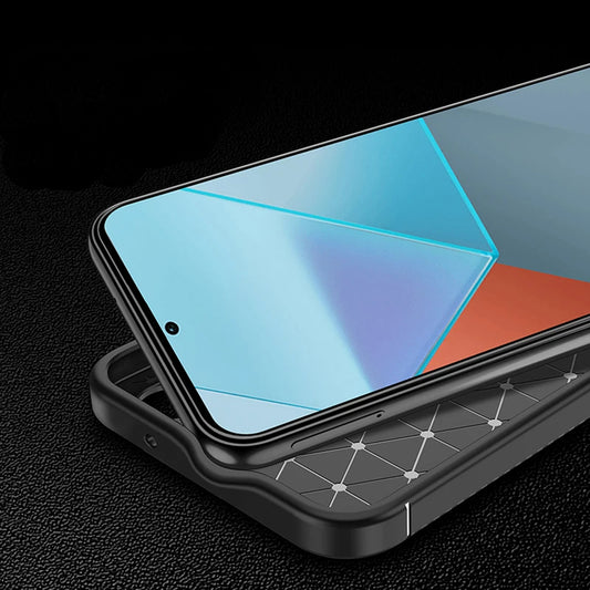 Pouzdro pro Xiaomi Redmi Note 14 Pro+ 5G / Note 14 Pro 5G / Poco X7, Techsuit, CarbonFiber, Černé