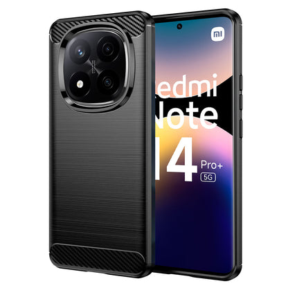 Pouzdro pro Xiaomi Redmi Note 14 Pro+ 5G, Techsuit, Carbon, Černé