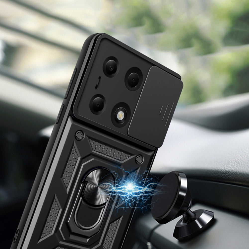 Pouzdro pro Xiaomi Redmi Note 14S / Note 13 Pro 4G / Poco M6 Pro 4G, Techsuit, CamShield, Modré