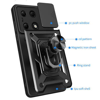Pouzdro pro Xiaomi Redmi Note 14S / Note 13 Pro 4G / Poco M6 Pro 4G, Techsuit, CamShield, Modré
