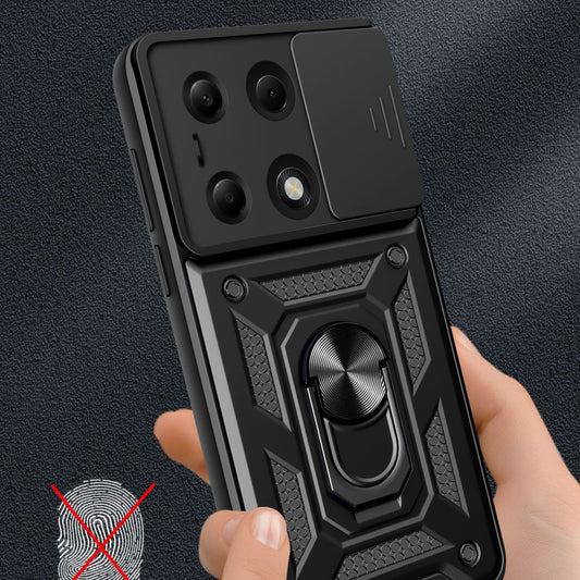Pouzdro pro Xiaomi Redmi Note 14S / Note 13 Pro 4G / Poco M6 Pro 4G, Techsuit, CamShield, Černé