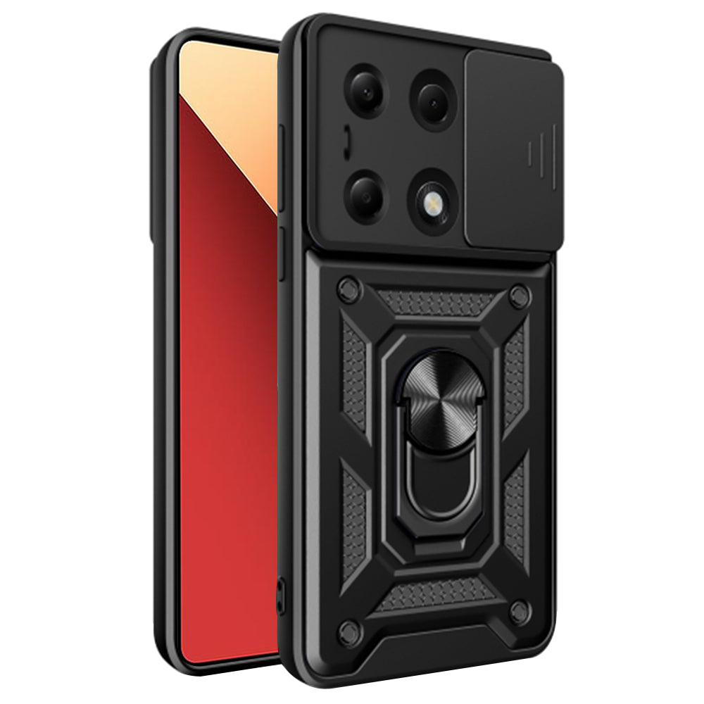 Pouzdro pro Xiaomi Redmi Note 14S / Note 13 Pro 4G / Poco M6 Pro 4G, Techsuit, CamShield, Černé