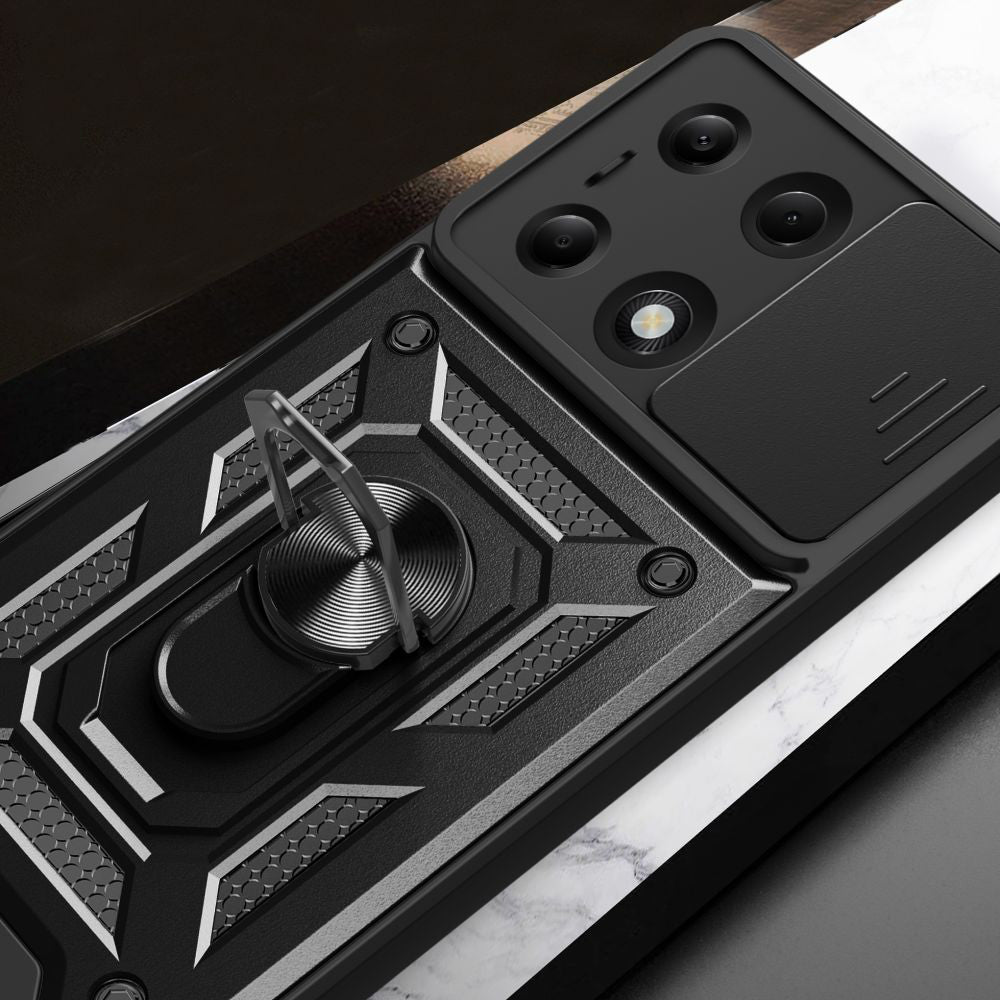 Pouzdro pro Xiaomi Redmi Note 14S / Note 13 Pro 4G / Poco M6 Pro 4G, Techsuit, CamShield, Černé