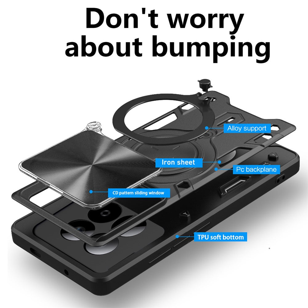 Pouzdro pro Xiaomi Redmi Note 15 Pro 4G, Techsuit, CamGuard Pro, Modrá