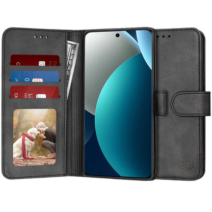 Pouzdro pro Xiaomi Redmi Note 15 Pro 4G, Techsuit, Diary Book, Černá