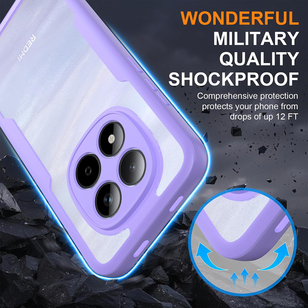 Case for Xiaomi Redmi Note 15 Pro 5G, Techsuit, ColorVerse 360, Purple