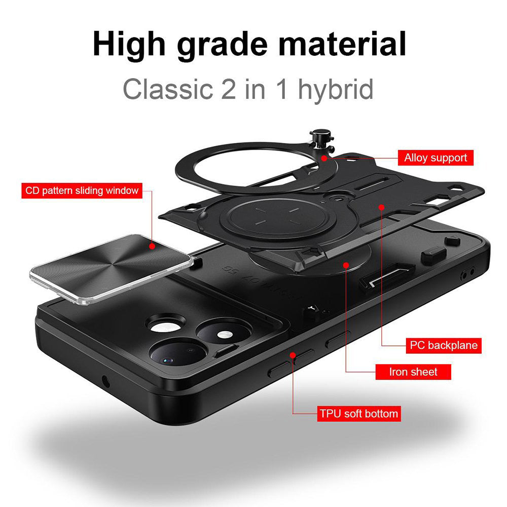 Pouzdro pro Xiaomi Redmi Note 17 4G / Note 17 5G, Techsuit, CamGuard Pro, fialové