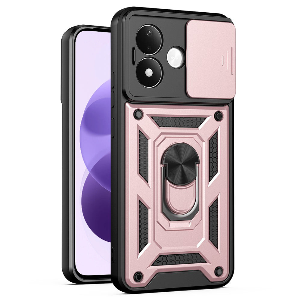 Case for Xiaomi Redmi Note 17 4G / Note 17 5G, Techsuit, CamShield, Rose Gold