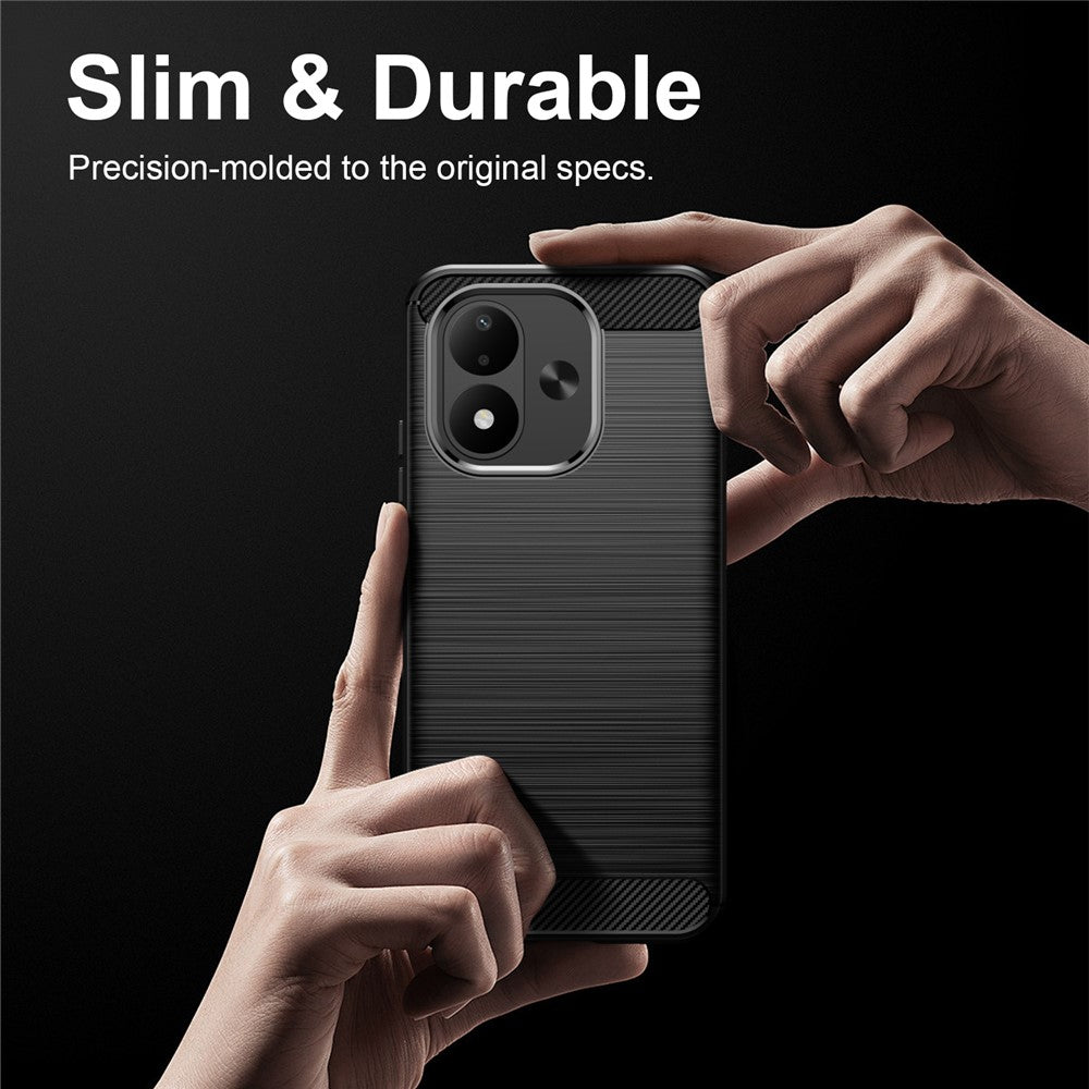 Pouzdro pro Xiaomi Redmi Note 17 4G / Note 17 5G, Techsuit, Carbon, černé
