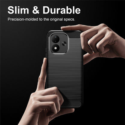 Pouzdro pro Xiaomi Redmi Note 17 4G / Note 17 5G, Techsuit, Carbon, černé