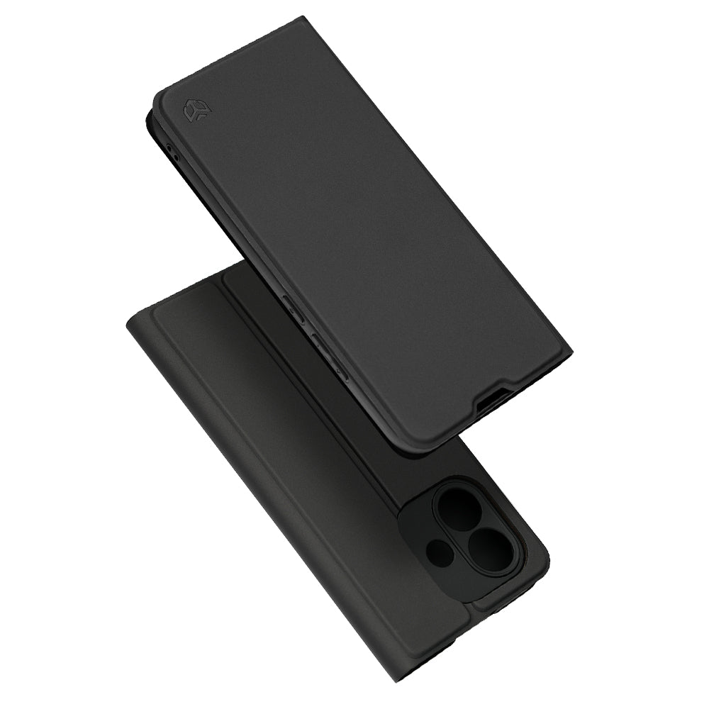 Pouzdro pro Xiaomi Redmi Note 17 4G / Note 17 5G, Techsuit, Magskin Book, černé