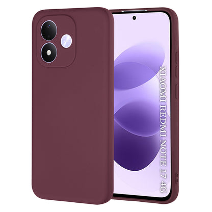 Pouzdro pro Xiaomi Redmi Note 17 4G / Note 17 5G, Techsuit, SoftFlex, vínové